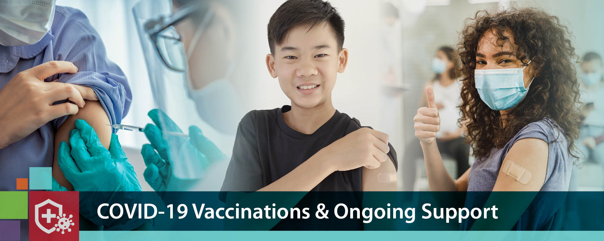 Featured Story banner - COVID-19 Response - Vaccinations & Ongoing Support