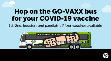 Graphic of the GOVaxx bus