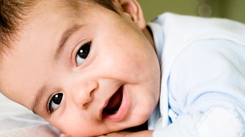 Photo of a smiling baby