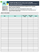 Sample of COVID-19 screening tool