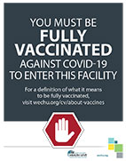 Thumbnail of You must be fully vaccinated to enter poster
