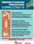 Drinking Fountain precautions poster - thumbnail