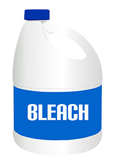 Graphic of a bottle of bleach