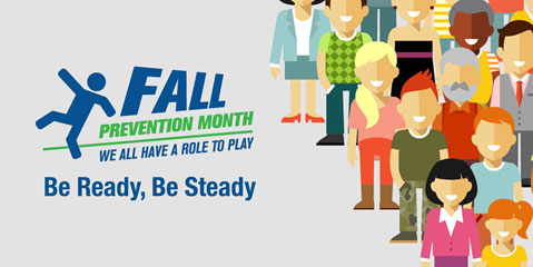 Fall prevention month logo
