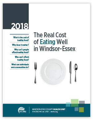 The Real Cost of Eating Well in Windsor-Essex 2017 - cover image