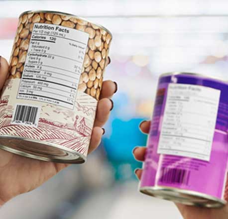 Limit foods high in sodium, sugars or saturated fat