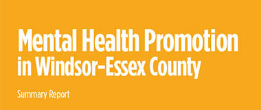 Cover image of Mental Health Promotion Summary report