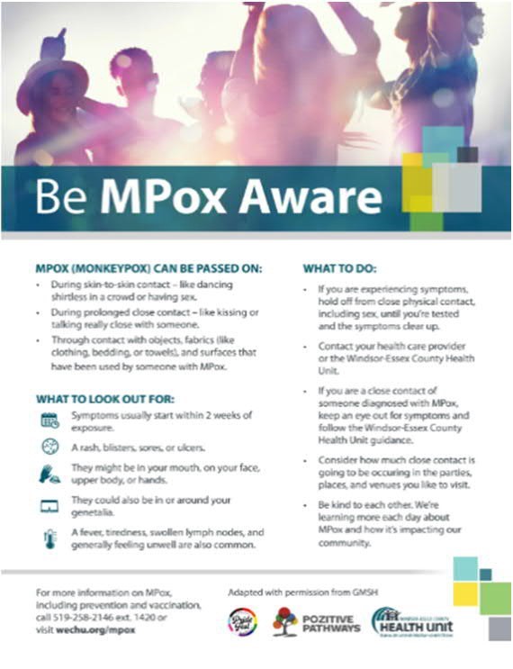 Be Mpox Aware graphic