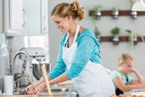 Photo of woman washing her hands