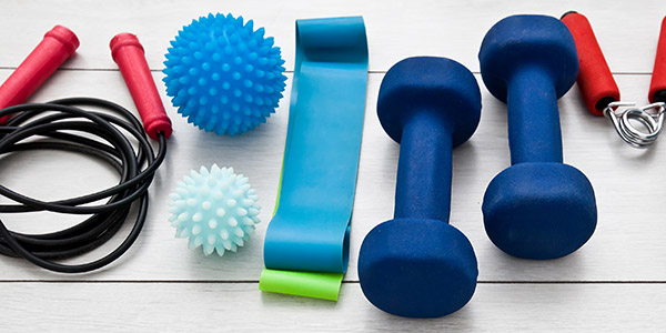 Photo of various exercise equipment