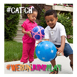 Physical literacy - Photo of children playing catch