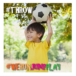 Physical literacy - Photo of child throwing a ball