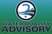 Water quality advisory sign