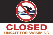 Water quality Closed sign