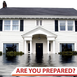 Photo of a house surrounded by water