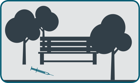 Found a needle in a park icon
